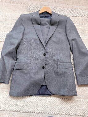 J. crew jcrew 38R, 32/32 Four Season Wool Slim Fit Ludlow Suit Grey